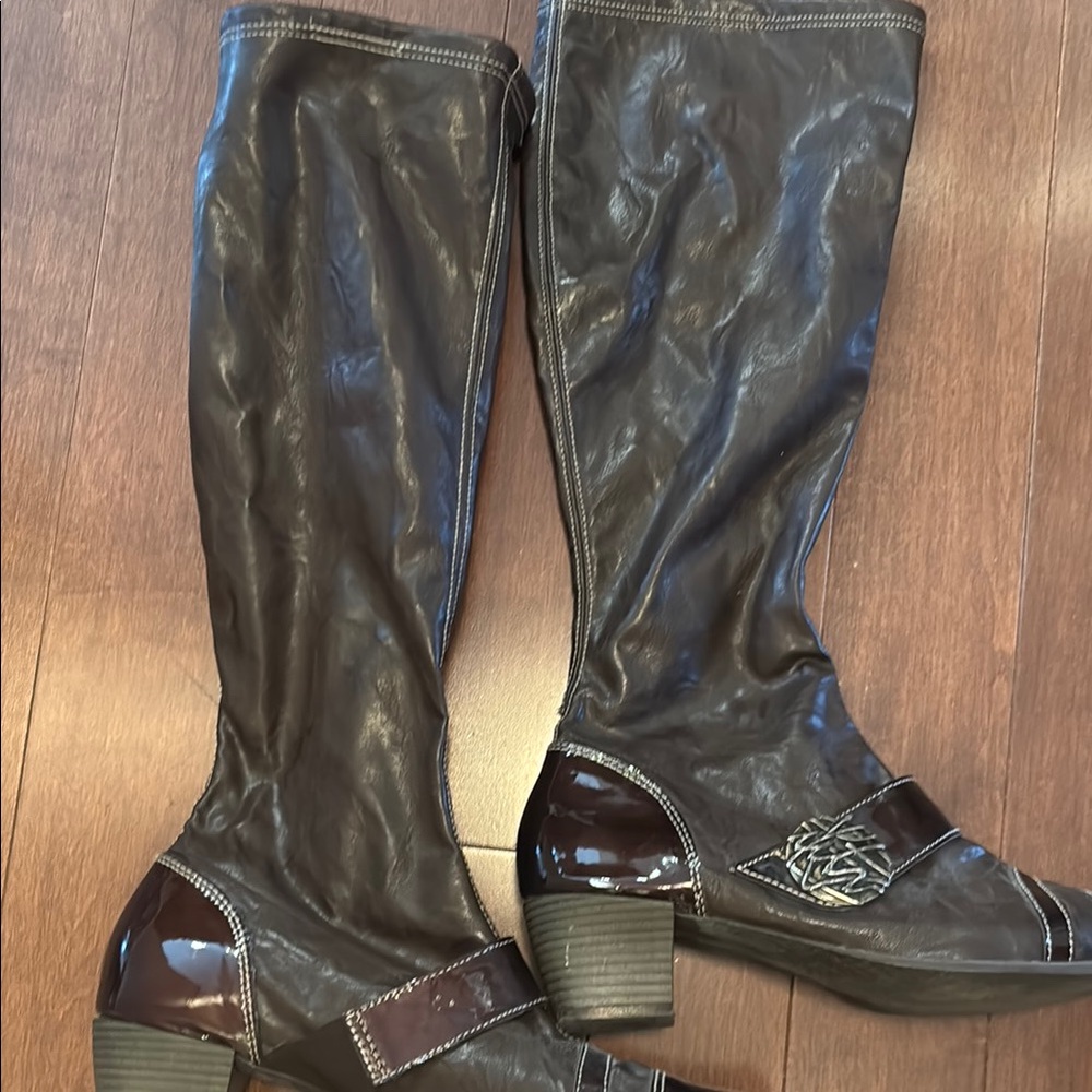 Elegant Brown Knee-High Boots